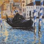 Grand Canal Venice - oil, 22x28, after Manet (1875)