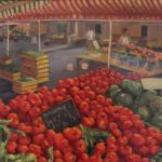 Market in Provence - oil, 24x36, SOLD